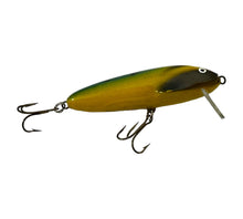 Load image into Gallery viewer, Right Facing View of NILS MASTER of Finland SPEARHEAD Fishing Lure in YELLOW GREEN BLUE H-BONE