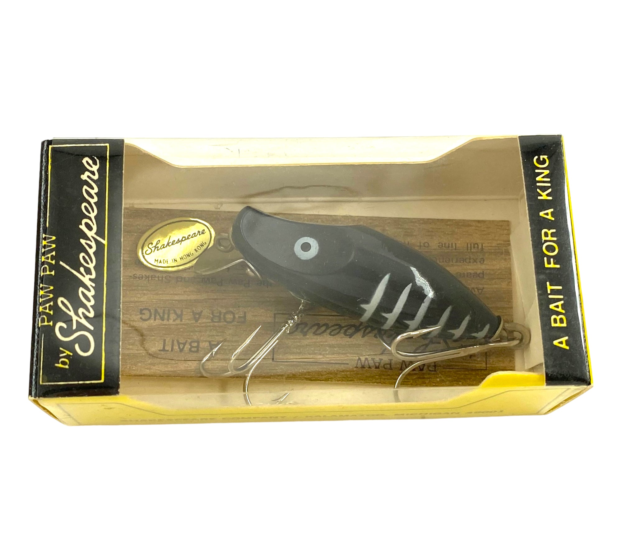 Paw Paw by SHAKESPEARE RIVER RUNT Fishing Lure • #3962 • BLACK SHORE – Toad  Tackle