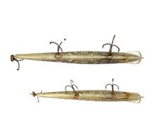 Cargar imagen en el visor de la galería, Lot of 2 REBEL LURES 4.5" & 5.5" MINNOW Fishing Lures • NATURALIZED PIKE