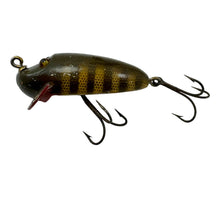 Load image into Gallery viewer, Left Facing View of CREEK CHUB RIVER RUSTLER Fishing Lure in PIKE SCALE. Antique CCBCO Bait.