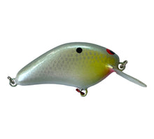 Load image into Gallery viewer, Handmade Bass Lures • BRIAN'S BEES CRANKBAITS 2 3/8" THICK FLAT SIDE ROUND BILL Fishing Lure • #219 SILVER PEARL
