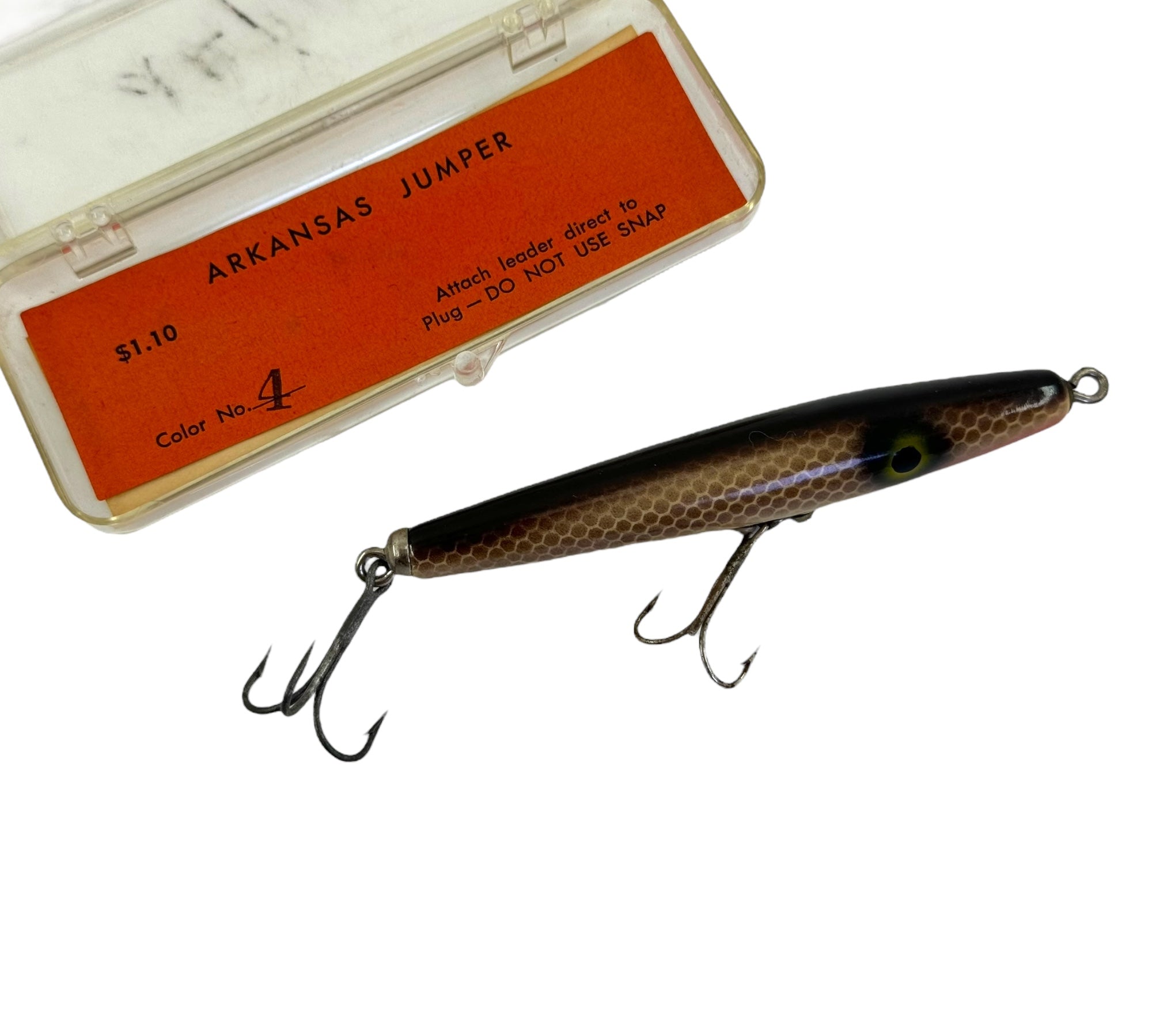 arkansas fishing lure manufacturers Vintage ARKANSAS JUMPER Wood Pencil Fishing Lure • Color # 4