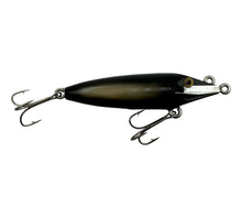 Load image into Gallery viewer, LARGO, FLORIDA • MIRACLE LURE INC. "LITTLE MO" MIRACLE LURE Fishing Lure w/ Original Box & Paper • #LS3 BLACK BACK BLACK BELLY