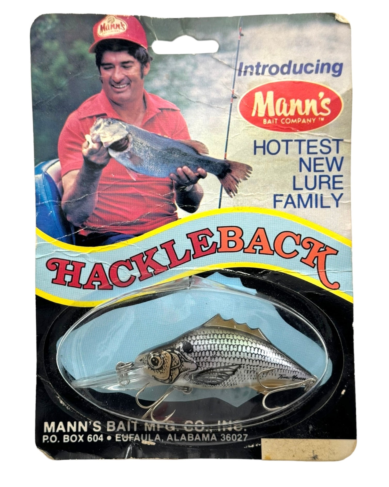 MANN'S BAIT COMPANY HACKLEBACK BULLFIN ROOTER Fishing Lure #RR313 MANN'S BAIT COMPANY HACKLEBACK BULLFIN ROOTER Fishing Lure #RR313