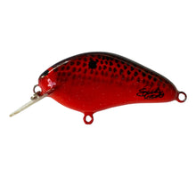 Load image into Gallery viewer, Handmade Bass Lures • BRIAN'S BEES CRANKBAITS 2 3/8" THICK FLAT SIDE ROUND BILL Fishing Lure • #220 RED BLACK