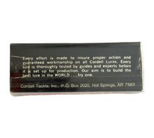 Load image into Gallery viewer, Box Bottom View of COTTON CORDELL DEEP BIG O Fishing Lure w/Original Box & Insert in NATURAL PERCH