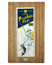 Load image into Gallery viewer, Vintage Fishing Graphics Box Front for DIA'D & PEARL BRAND FRESHWATER SET FISHING FLY BOX from JAPAN