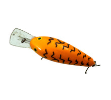 Load image into Gallery viewer, Top View of RAPALA LURES RATTLIN FAT RAP 7 Fishing Lure in ORANGE CRAWDAD; Lighter Version