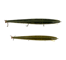Cargar imagen en el visor de la galería, Lot of 2 REBEL LURES 4.5" & 5.5" MINNOW Fishing Lures • NATURALIZED PIKE