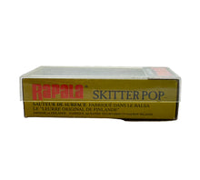 Charger l'image dans la galerie, Box Side View of RAPALA LURES SKITTER POP Size 5 Topwater Fishing Lure in FROG