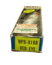 Cargar imagen en el visor de la galería, Model Number Sticker View of REBEL LURES WIND-CHEATER SCHOOL-E-POPPER Fishing Lure in RED EYE