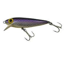 Load image into Gallery viewer, Left Facing View of STORM LURES ThinFin Shiner Minnow Pre- Rapala Fishing Lure in PURPLE