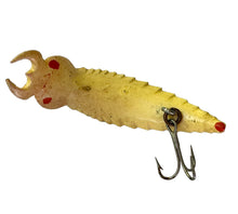 Load image into Gallery viewer, Belly View of WIMER'S HELGERLURE COMPANY HELGERLURE Fishing Lure. Vintage No. 1 Size HELLGRAMMITE.