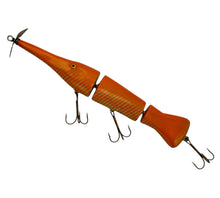 Load image into Gallery viewer, Jointed Gar Wood Fishing Lure from Southern Illinois Artist Jim Smith. Fishing Art by JAS Lures. L