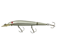 Cargar imagen en el visor de la galería, REBEL FASTRAC JOINTED MINNOW VINTAGE FISHING LURE IN SILVER SHADOW L