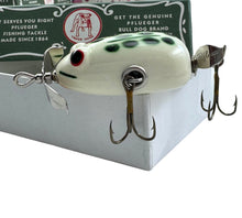 Load image into Gallery viewer, PFLUEGER KENT FROG FISHING LURE. CANOE BOX. WHITE ENAMEL L