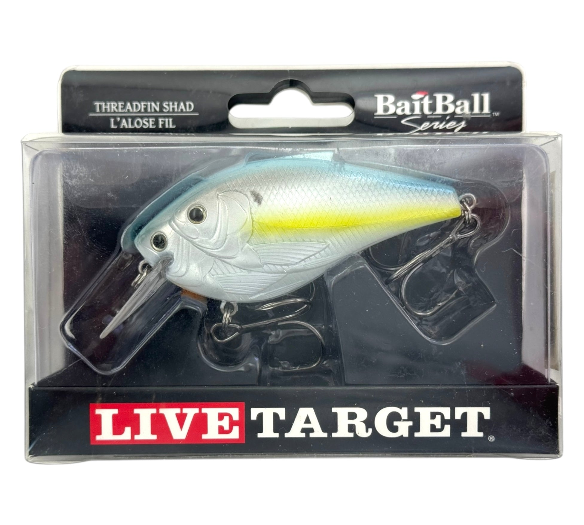bait ball fishing lure LiveTarget Lures Threadfin Shad CB,SD,metallic pearl/Blu#1