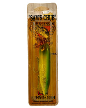 Charger l'image dans la galerie, LUHR JENSEN SAM'S CHUB Topwater Wood Fishing Lure in SILVER and GREEN SHAD