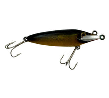 Load image into Gallery viewer, Right Facing View of MIRACLE LURES LITTLE MO MIRACLE LURE in Black. Vintage Fishing Lure from Largo, Florida