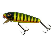 Load image into Gallery viewer, NU-CLASSIC TACKLE COMPANY Handcrafted Wood MUSKY Fishing Lure in FIRE TIGER L