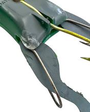 Load image into Gallery viewer, Antique Mechanical Frog Lure. Halik Frog. Minnesota Fishing Fame. close up