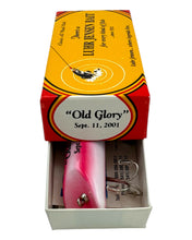 Load image into Gallery viewer, LUHR JENSEN OLD GLORY BASS ORENO Fishing Lure. 9-11 USA Flag Topwater Plug. Sept 11th