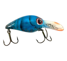 Load image into Gallery viewer, Gary Ray Parker Custom Painted Wiggle Wart Fishing Lure in Phantom Blue Craw Original pics