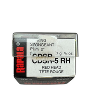 Lade das Bild in den Galerie-Viewer, RAPALA LURES COUNTDOWN SHAD RAP 5 BALSA BAIT. RED HEAD. SINKING. tête rouge