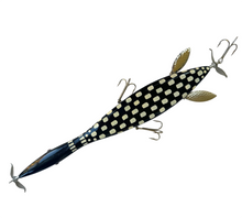 Lade das Bild in den Galerie-Viewer, MUSKITA BAITS & TACKLE. MUSKY PROPELLOR CUSTOM WOOD FISHING LURE. LOON DECOY SIZE. 6