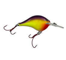 Cargar imagen en el visor de la galería, RAPALA DT-6 Fishing Lure in CHARTREUSE PURPLE SHINER. DIVES TO 6 FEET Rattling Crankbait. R