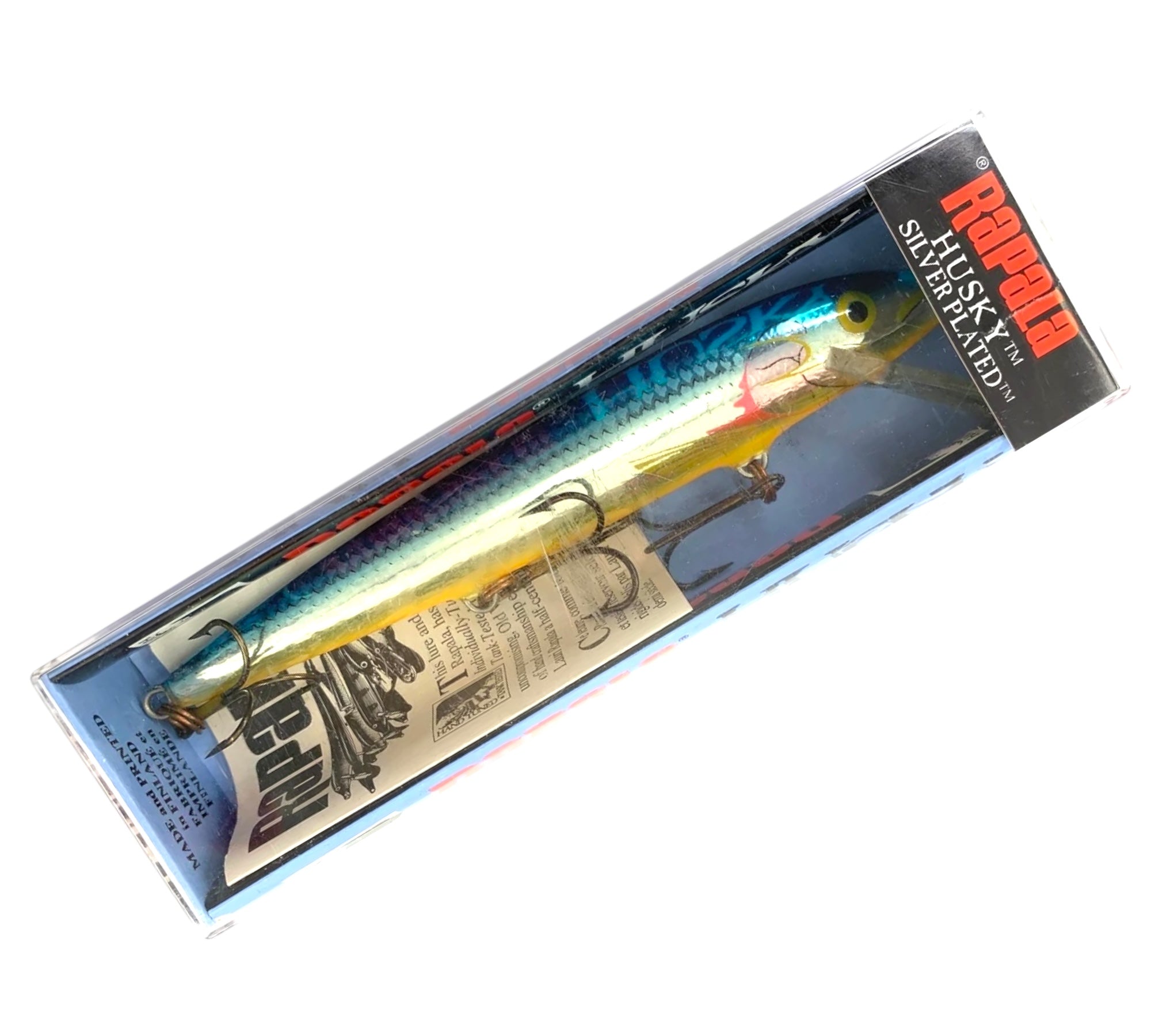 finland fishing lures RAPALA IRELAND HUSKY 13 Balsa Fishing Lure — SILVER BLUE