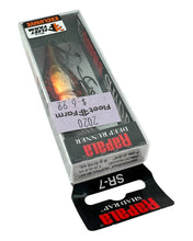 Load image into Gallery viewer, RAPALA LURES SHAD RAP Fishing Lure in RUSTY MONKEY. Fleet and Farm Special Edition Color. stats