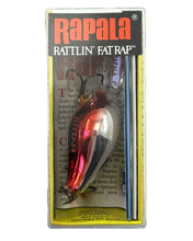 Load image into Gallery viewer, Red Belly View of RAPALA LURES RATTLIN FAT RAP 4 Fishing Lure in CHROME