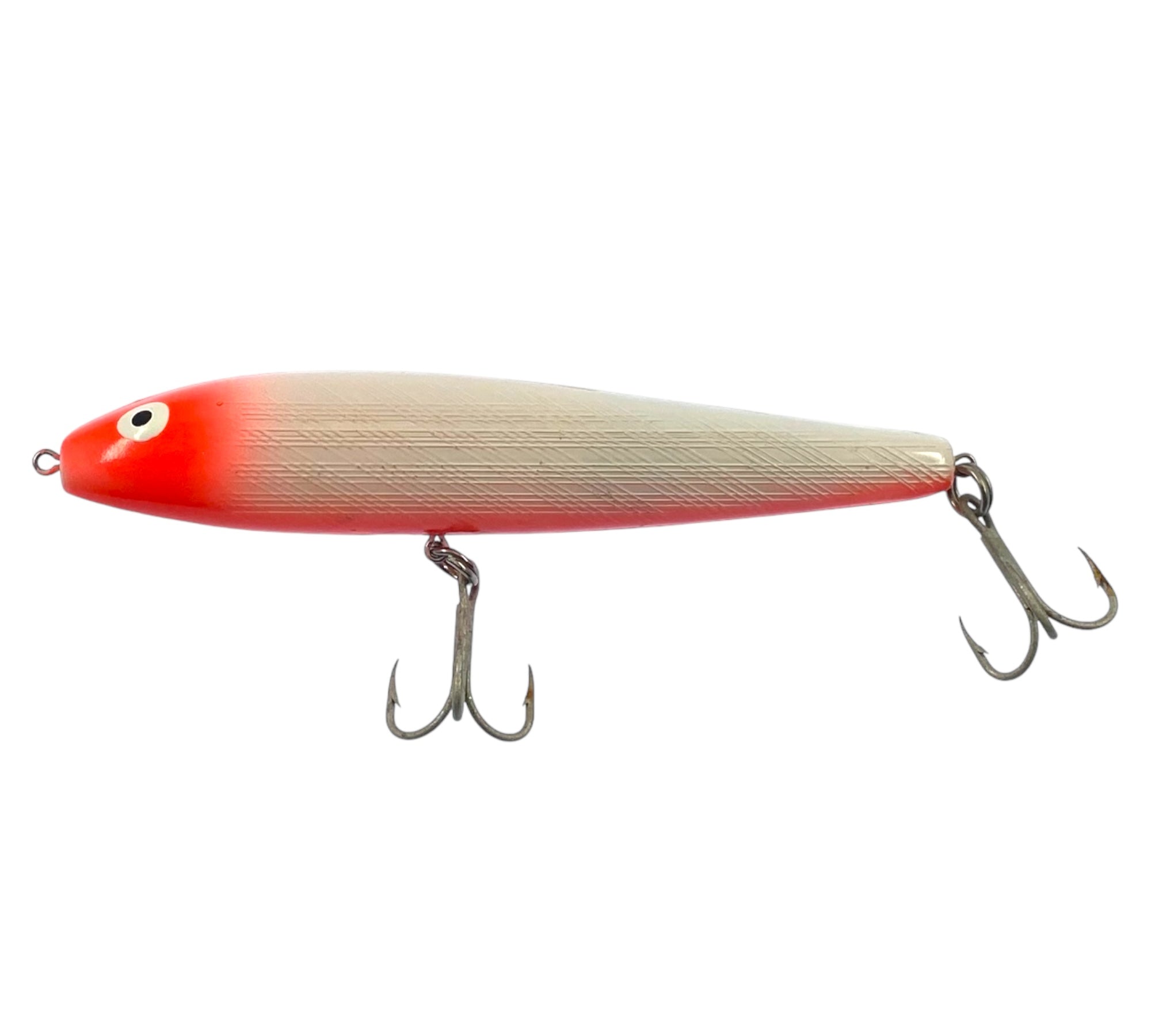fish lures with red heads Lure Bashed Bunker / X Fast Sink blue fish Vintage Unknown Lure Bayou Boogie,