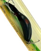 Load image into Gallery viewer, HEDDON MAGNUM CLATTER TAD TADPOLLY Fishing Lure in BLACK WIDOW. Up Close