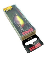 Load image into Gallery viewer, RAPALA LURES DT-6 with SURE SET HOOKS BALSA CRANKBAIT. CHARTREUSE PURPLE SHINER. red hooks