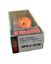 Load image into Gallery viewer, Box Stats View of RAPALA LURES RATTLIN FAT RAP 4 Fishing Lure in ORANGE CRAWDAD