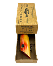 Load image into Gallery viewer, HANSON FISH LURE COMPANY Size 4 TRUE ACTION PLUG SALMON FISHING LURE white silver scale