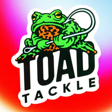 Load image into Gallery viewer, Laminated WATERPROOF Vinyl TOAD TACKLE 5 x 5 Sticker