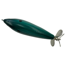Load image into Gallery viewer, WHOPPER STOPPER LURES 300 Series HELLRAISER Fishing Lure in GREEN SHAD MINNOW. Vintage Topwater Injured Minnow Crankbait. D