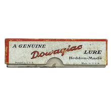 Load image into Gallery viewer, ANTIQUE HEDDON CRAZY CRAWLER. TRANSITIONAL HARDWARE & SURFACE HARDWARE. James Heddon's Sons Box Marked 2120 GM GREY MOUSE. USA