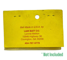 Load image into Gallery viewer, GEORGIA KILLER Little Killer Wood Fishing Lure. Handmade Flat Balsa Bait by LONNIE MELTON of Covington, Georgia. Baits Made in USA.