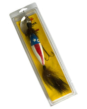 Load image into Gallery viewer, HELLRAISER TACKLE COMPANY BEAR CLAW Fishing Lure in American FLAG COLORS. Topwater Musky Bait Made in Wisconsin, USA.