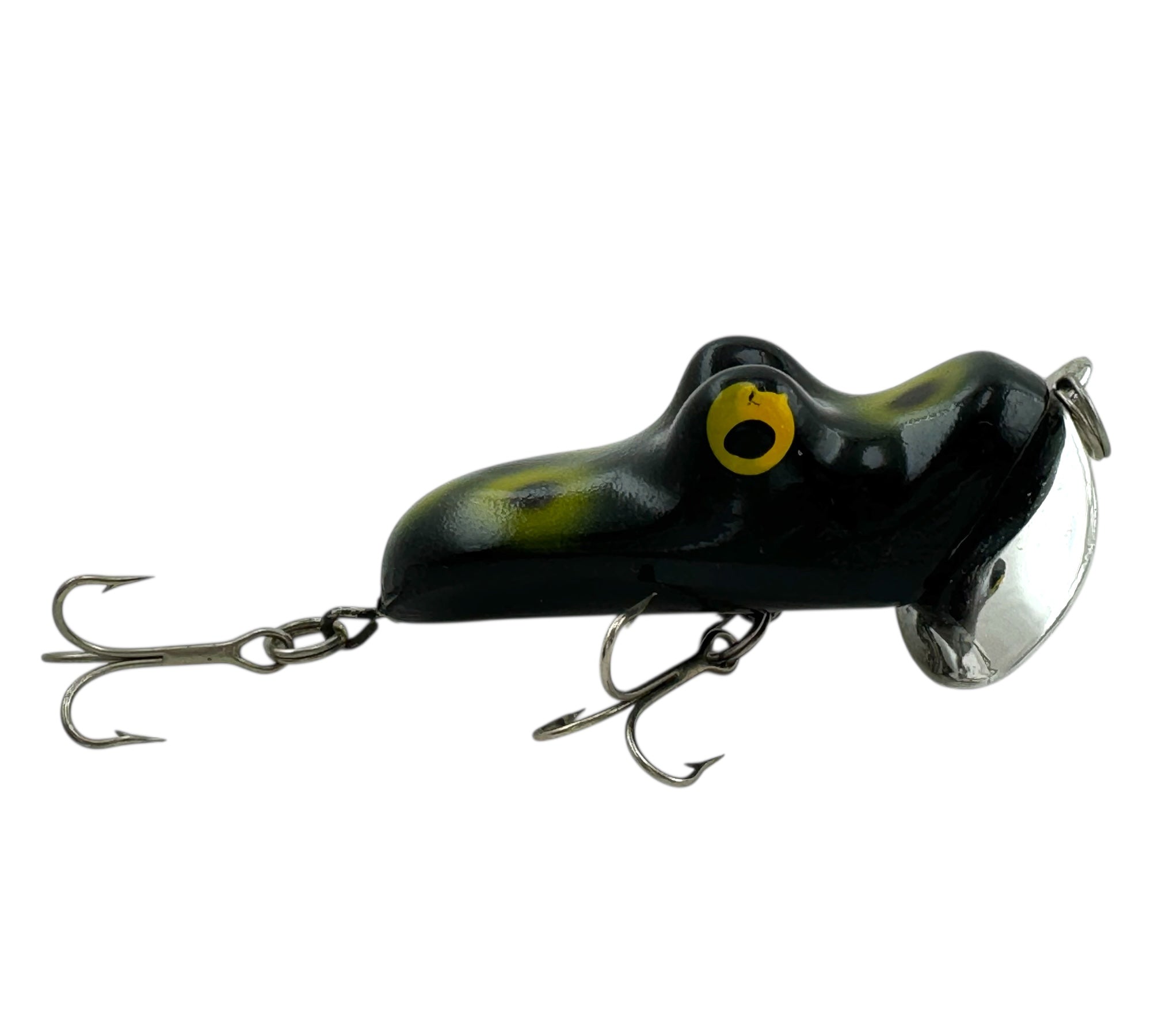 STEVEN'S POINT, WISCONSIN • WEBER TACKLE COMPANY SWIM KING Fishing Lure • SW1 BLACK FROG