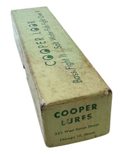 Load image into Gallery viewer, COOPER LOOR of Chicago, Illinois, Orange FROG Fishing Lure w/ Antique Retro Graphics Box. West Huron