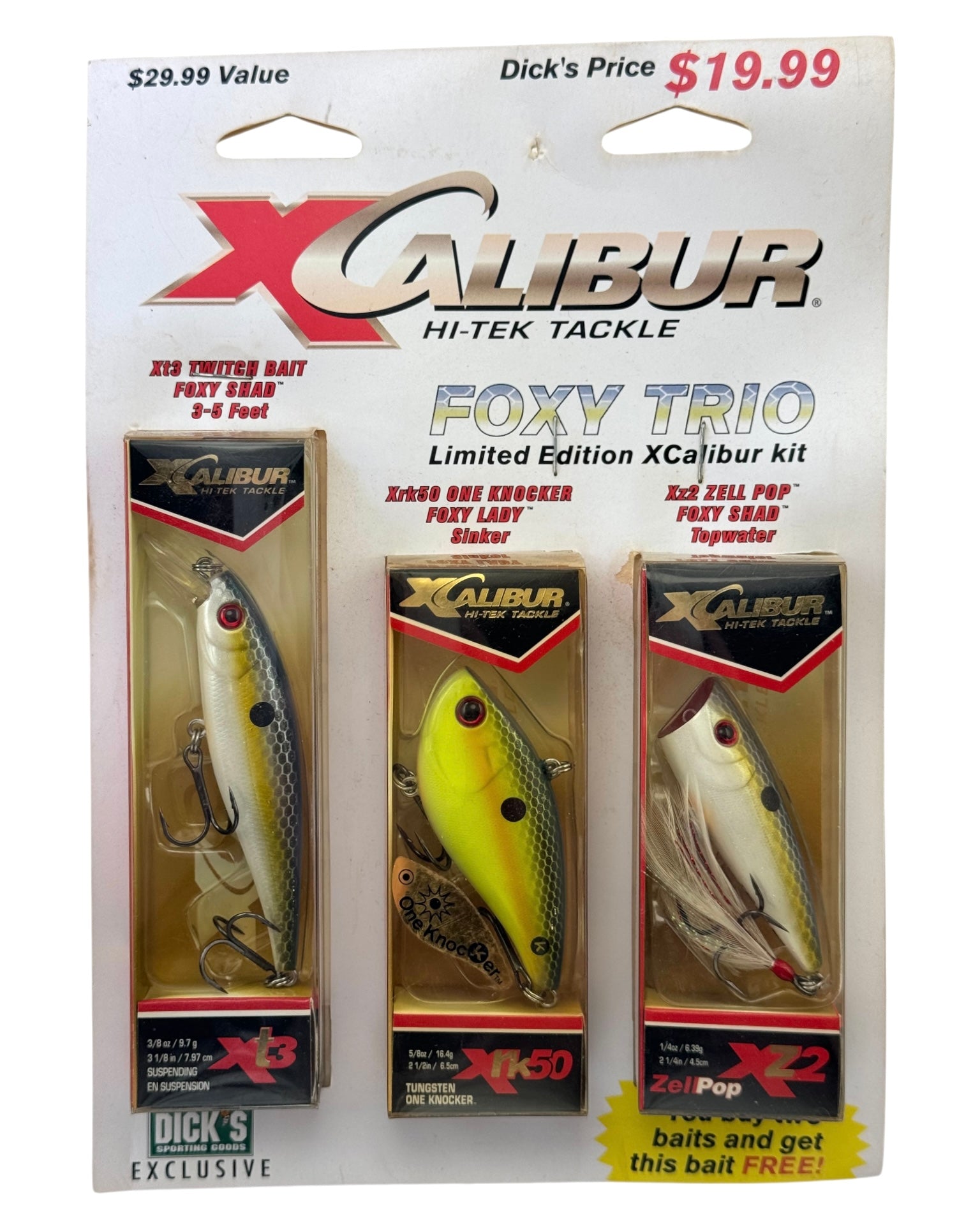 XCALIBUR FOXY TRIO LIMITED EDITION KIT • DICK'S SPORTING GOODS EXCLUSIVE
