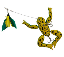 Load image into Gallery viewer, Frog and Fly Wood Decoy Lure by Southern Illinois Artist Jim Smith. Fishing Art from JAS Lures of Anna, IL belly