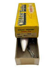 Load image into Gallery viewer, WALLACE INDUSTRIES HIGHLINER SALMON PLUG ANTIQUE FISHING LURE yellow red gill