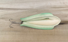 Load image into Gallery viewer, JUMPING JO Antique Fishing Lure with Original Retro Graphics Box. Made in Dayton, Ohio for Great Lakes Fish! 8