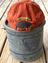 Lataa kuva Galleria-katseluun, TOAD TACKLE Twill Baseball Hat w/ Adjustable Brass Closure. Great Fishing Hat for Dad or Grandpa! falls city minnow bucket